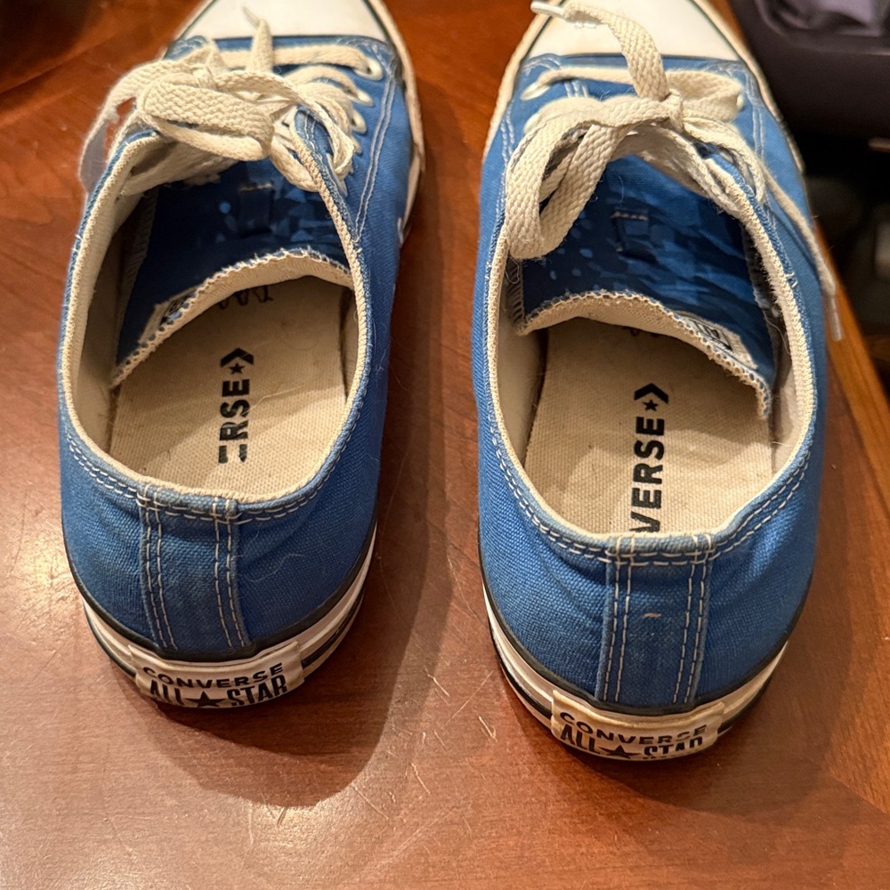 Converse AllStar Blue and White Wm 9.5 Sneakers - Picture 2 of 8